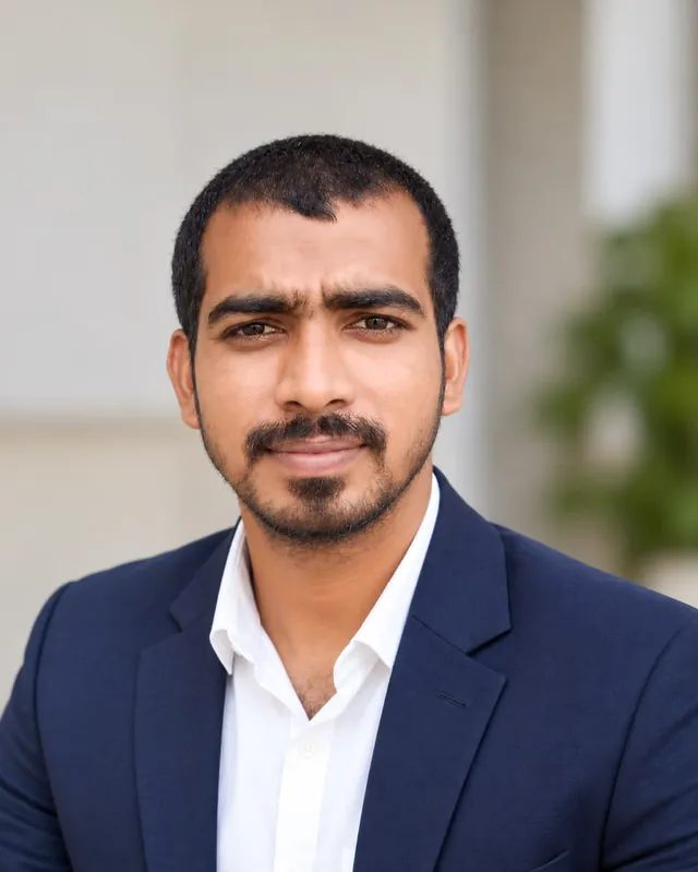 Portrait of Mahesh Kumar, senior campaign manager at Political Axis